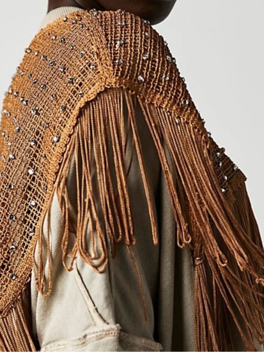 Free People Midnight Rodeo Fringed  Top - Picture 2 of 8